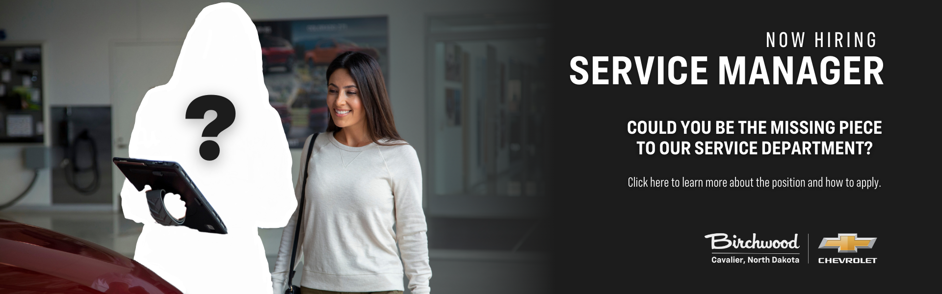 Now Hiring Service Manager